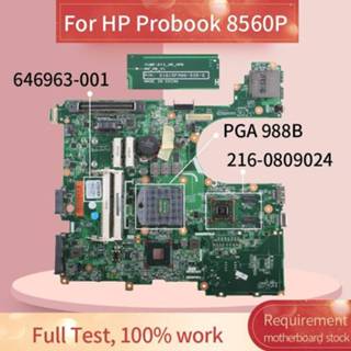 👉 Moederbord 646963-001 646963-501 Laptop motherboard For HP Probook 8560P 6560B QM67 PGA 988B Notebook Mainboard 0105FM00 216-0809024 DDR3