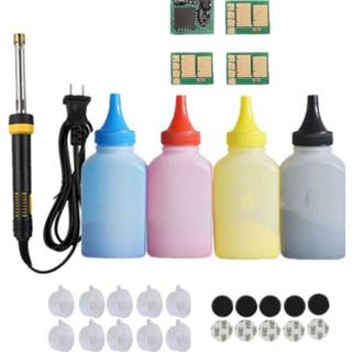 👉 Toner Refill Powder cartridge tool kit + 4 chip for HP CF500A 202A Color LaserJet Pro M254nw 254dw MFP M280nw M281fdw 281fdn