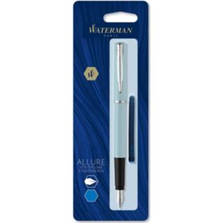 👉 Vulpen pastel blauw Waterman Allure fijne punt, op blister, 3026981227240