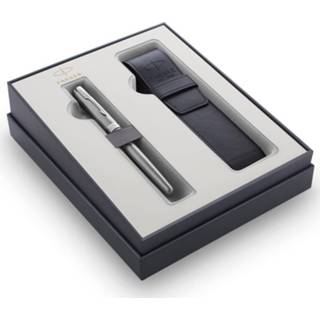 👉 Vulpen staal Parker giftbox Sonnet + pen pouch, CT 3026981217081
