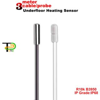 👉 Thermostaat Floor Heating Thermostat Temperature Sensor for Thermistor 3950 NTC 10K Cable 3M