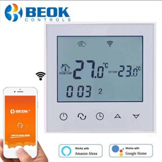 👉 Thermostaat BEOK 220V Smart WIFI Heating Thermostat for Water/Electric Floor Warm Home Control work with Google Alexa