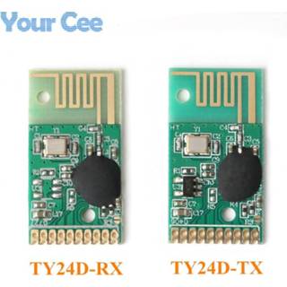 👉 Afstandsbediening 2.4G Wireless Remote Control Module Transmitter and Receiver Kit Transmission Reception Communication 6 Channel TY24D