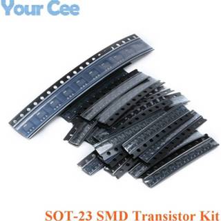 👉 Transistor SMD kinderen SOT-23 Kit For S9013 S9014 S9015 S9018 MMBT3904 MMBT3906 A92 C1815 A1015 Samples 18 kinds*10 pcs=180pcs