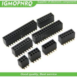 Pinheader SMT SMD 10PCS 1.27mm 1.27 Double Row Female Breakaway PCB Board Pin Header socket Connector 2*5 2*10 2*12 2*15 2*20 2*