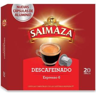 👉 Nespresso machine aluminium Decaffeinated 20 compatible SAIMAZA capsules