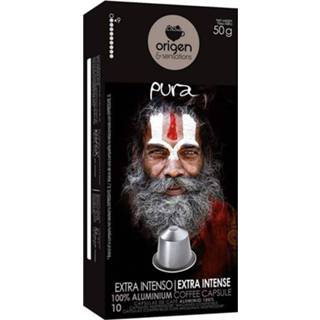 👉 Nespresso machine Extra intense pure, 10 compatible origin brand aluminum capsules