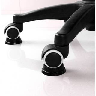 👉 Stoppertje zwart rubber baby's 2Pcs Chair Wheel Stoppers Black Non-slip Baby Bed carriage Caster Floor Surface Protector Pads