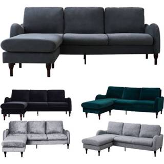 👉 Sofa Panana Warmiehomy Comfy Velvet 3 Seater with Footstool Chair/Sofa Seating Couch Lounge Living Room Furniture Fast delivery