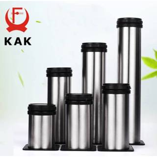 👉 Sofa steel KAK Stainless Furniture Leg Adjustable Table Feet Replacement Cabinet Metal Foot with Screws Hardware
