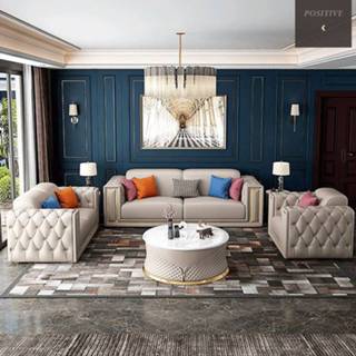👉 Sofa leather Post-Modern microfiber Combination Villa Size Living Room for couch