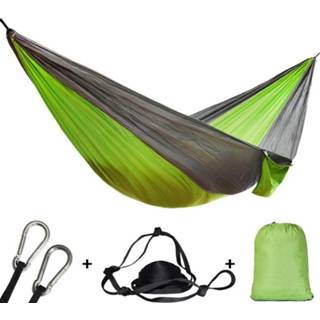 Nylon Double Person Hammock Adult Camping Outdoor Backpacking Travel Survival Garden Swing Hunting Sleeping Bed Portable Hammock