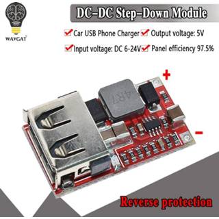 👉 Power supply 6-24V 24V 12V to 5V USB Step Down Module DC-DC Converter Phone Charger Car Efficiency 97.5% Buck