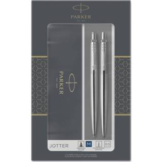 👉 Balpen zilver Parker Jotter giftbox duoset, en vulpotlood, CT 3026980932565