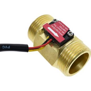 👉 Switch brass Water Flow sensor Hall Meter DN25 Industrial turbine flowmeter 1 Inch