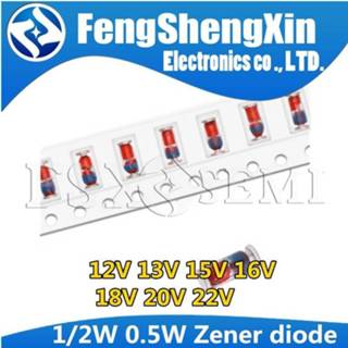 👉 Zenerdiode 200pcs/lot 0.5W 1/2W Zener diode LL34 1206 12V 13V 15V 16V 18V 20V 22V ZMM12V ZMM13V ZMM15V ZMM16V ZMM18V ZMM20V ZMM22V