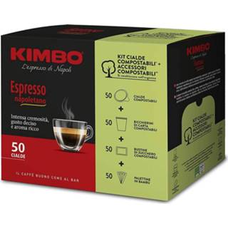 👉 Espresso apparaat Kimbo Pods Compostable ESE - Neapolitan (5x50 pods) + Kit (sugar vane cups)