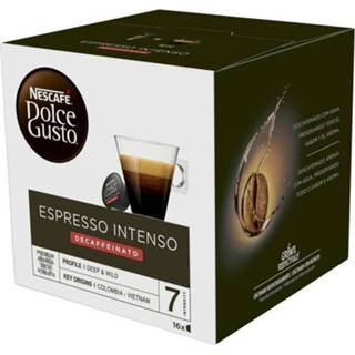 👉 Espresso apparaat Coffee intense decaffeinated 16 u Nescafé Dolce Gusto