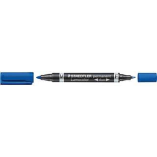 👉 Permanent marker blauw Staedtler Lumocolor Duo 4007817348017