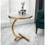 👉 Sofa small Luxury Marble Side Table Corner Living Room End Bedside Round Coffee