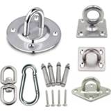 👉 Hangmat steel Stainless Suspension Bracket Hammock Mount Ceiling Hook Anchor Hanger For Gym Training Aerial Yoga Sex Swing Hanging Kit