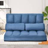 👉 Sofa Multi-functional Lazy Double Chaise Lounge Floor Couch and with Two Pillows for Living Room