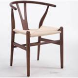👉 Armstoel rood bruin Modern Hans Wegner Wishbone Dining Chair Beech Wood Walnut/Red Brown/Natural Finish Y For Cafe Furniture Wooden Armchair