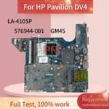 👉 Moederbord JAL50 LA-4105P For HP Pavilion DV4 GM45 Laptop motherboard 576944-001 576944-501 DDR3 Notebook Mainboard