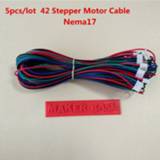 👉 Nema17 stepper motor cable assembly RepRap motor wiring 4pin to 6pin cable 42 motor wire XH2.54 connector nema 17 wire 5pcs/lot