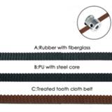 👉 Riem zwart PU steel rubber 2M GT2 with Core fiberglass timing belt Black Color 2GT open 6mm Width 5M for 3d printer