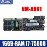 👉 Moederbord NM-A991 original mainboard for Lenovo MIIX 720-12IKB with 16GB-RAM I7-7500U Laptop motherboard