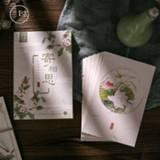 👉 Postkaart 30 Sheets/Set Chinese Ancient Poetry Postcard/Greeting Card/Birthday Letter Envelope Gift Card