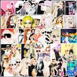 Reiskoffer vrouwen 10/51PCS Lady gaga stickers Graffiti for DIY Sticker on Travel Case Laptop Skateboard Guitar Fridge Phone Decal Luggage