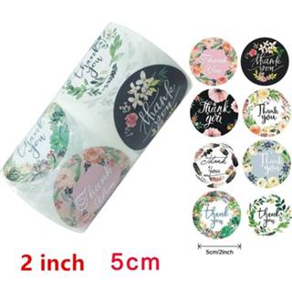 👉 2 inch/5cm Round Floral Thank You Stickers 500pcs for Wedding Favors and Party Handmade Gife Envelope Seal Stationery Sticker