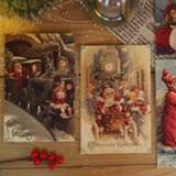 👉 Postkaart 30 Sheets/Set Retro Christmas Greetings Postcards Eve Greeting Wishing Cards Birthday Gift Card