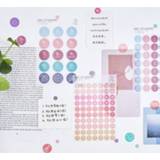 👉 Kladblok 120pcs Colored Round Dot Stickers Circle Labels Vintage Colors For Craft Scrapbook Diary Album