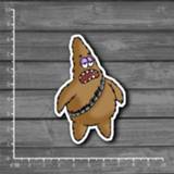 Skateboard kinderen Patrick Or Chewbacca? Cute Cartoon Laptop Notebook Stickers Home Decor Wall Car Stlying Sticker Kids Toys[Single]