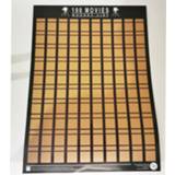 👉 Poster Quality Easy Off Gold-100 Movies Scratch Poster- Bucket List Last Wish