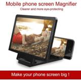 Smartphone CASEIER 3D Screen Amplifier Mobile Phone Video Magnifier For Cell Enlarged Stand Bracket