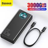 👉 Baseus Power Bank 30000mAh 65W PD Quick Charge QC3.0 Powerbank For Laptop External Battery Charger For iPhone Samsung Xiaomi