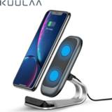 👉 KUULAA Qi Wireless Charger 10W for iPhone X XS 8 XR Samsung S9 Xiaomi Fast Wireless Charging Dock Station Phone Holder Charger