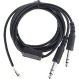 👉 Headset 200cm DIY Aviation Dual-plug Aircraft Headphones Replacement Cable Line