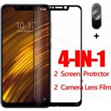 👉 Screenprotector x Full Glue Screen Protector For Xiaomi Pocophone F1 Glass Poco X3 X2 F2 M2 Pro Tempered Protective Phone Film