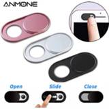 Cameralens ANMONE Laptop Camera lens Webcam Cover Fisheye Slider Ultra Thin Metal Web Sticker Shutter for Phone Notebook Tablet