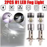 👉 Projector wit Super Bright 2pcs H1 100W LED White 12-24V 20-SMD Fog Driving Light Bulb 6000K voiture Wholesale Quick delivery CSV