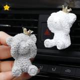 👉 Ornament Car Air Freshener Cute Bear In the Conditioning Outlet Perfume Clip Auto Decoration Ornaments Fragrance Diffuser