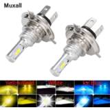 👉 Hoofdlamp 2pcs Mini Size H4 H7 LED H1 H11 H8 H9 HB4 Canbus Headlight Bulbs Car Fog Light Lamp Lights 80W 6000K 12000lm 12V 24V