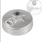 👉 Make-up remover 74mm 14 Flute Aluminum Oil Filter Wrench Socket Tool For Benz