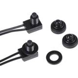 👉 Switch zwart 2PCS Hot Sale 12V Waterproof Push Button On-Off With 4