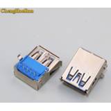 👉 Jack connector ChengHaoRan 2pcs USB 3.0 3 Port Socket Buchse einbaubuchse for DELL PC Laptop